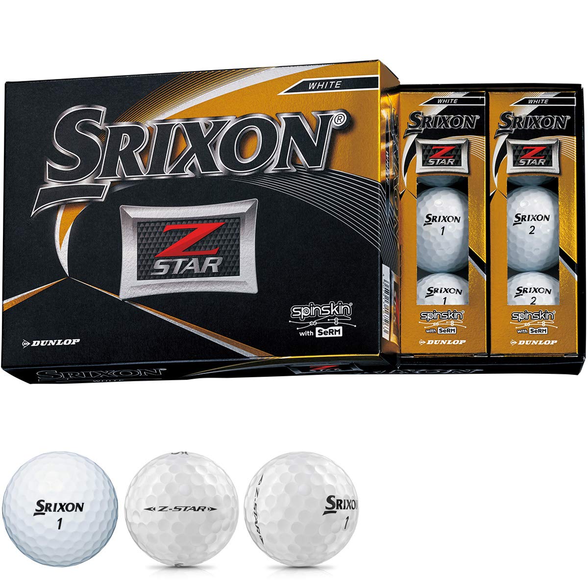 Amazon.co.jp: DUNLOP(ダンロップ) ゴルフボール SRIXON Z-STAR ゴルフ