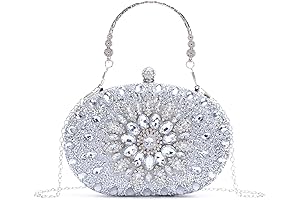 Women's Crystal Rhinestone Evening Clutch Purse
