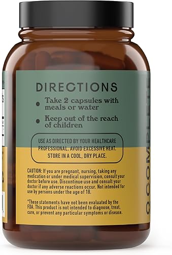 Miniatura 3 de Complete Natural Products Cápsulas Nattokinase – 100 unidades de 570 mg 6000 Fu'S, apoyan la circulación saludable, enzimas natto, sin gluten,