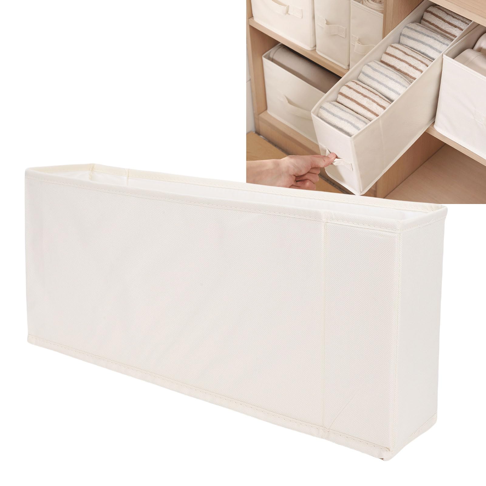 Cocoarm Contenitore Slim con Divisorio Interno, Tessuto Oxford 600D