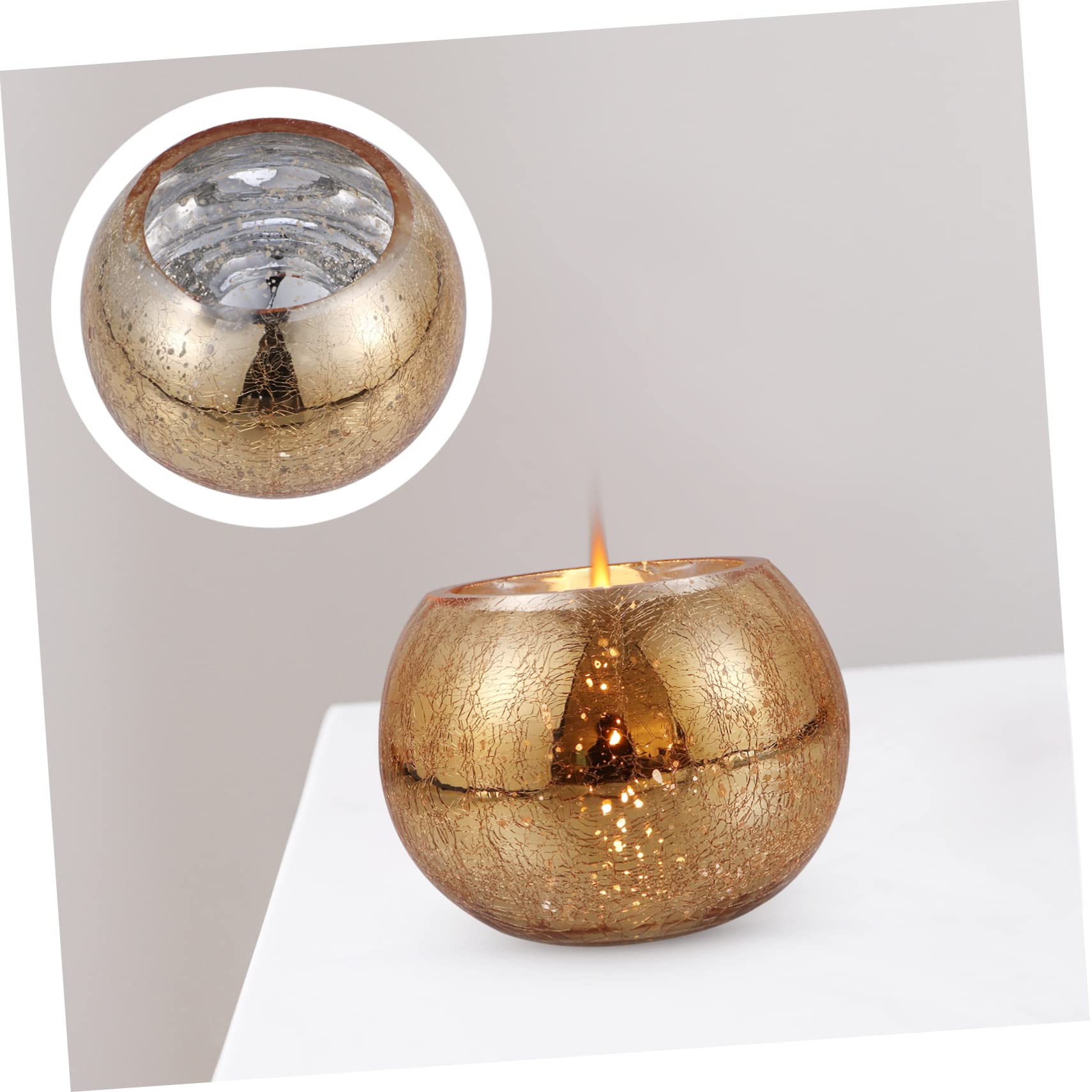 Cabilock Bougeoir Décoratif Unique En Mosaïque De Verre Pour