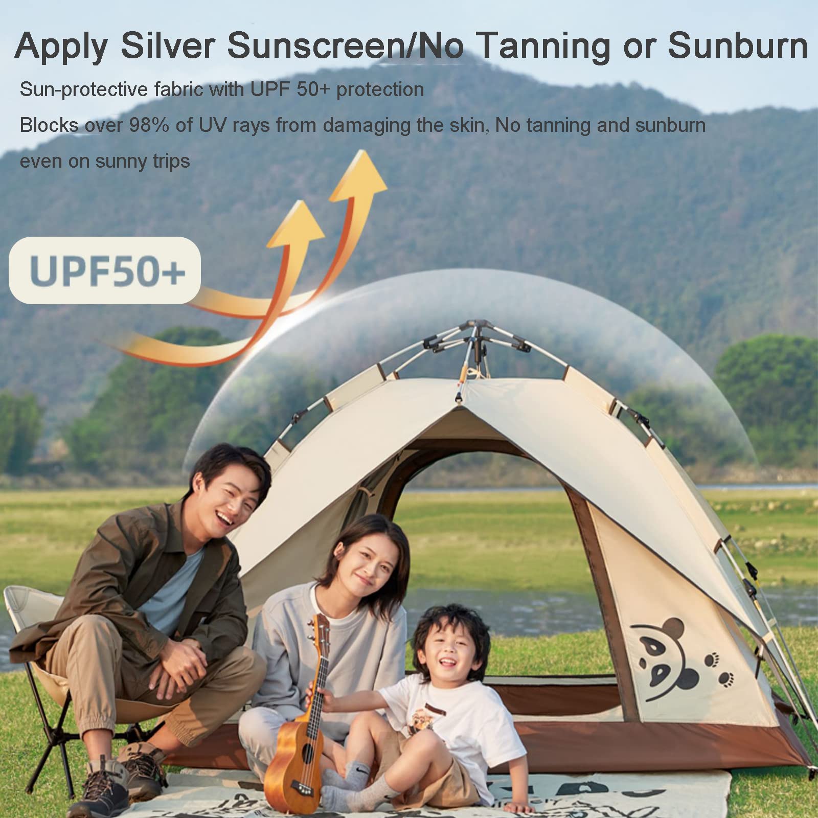 Tente Pop-up 2 Personnes – Toit Transparent – Vue Panoramique – Camping & Sports