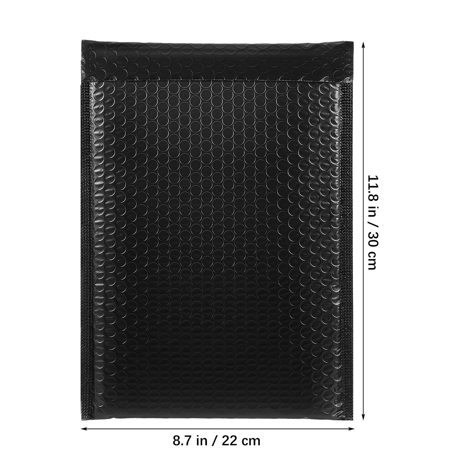 POPETPOP 50 pezzi Buste Imbottite Bolle d'Aria Nere Autoadesive Sacchetti Padded Mailer Protettivi per Spedizioni Piccole Protezione Fragili Riutilizzabili per Piccole Imprese