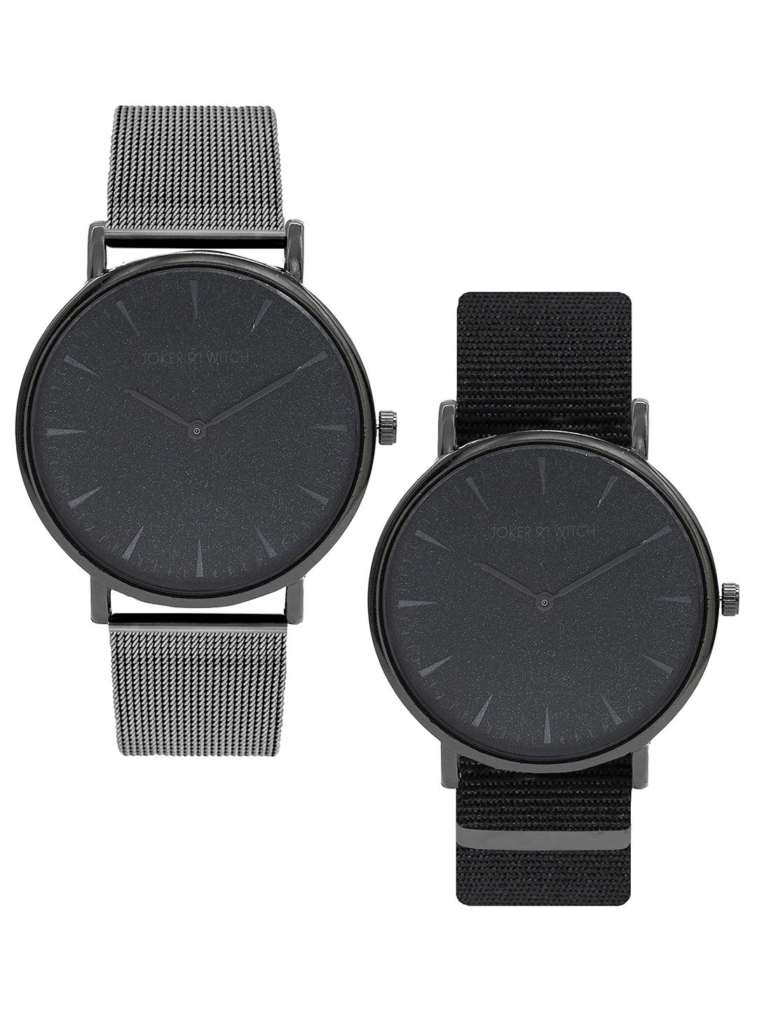 Joker & Witch Nylon Stella & Will Couple Analogue Watches, Black Dial, Black Band (B08T679PWD) Amazon Price History, Amazon Price Tracker