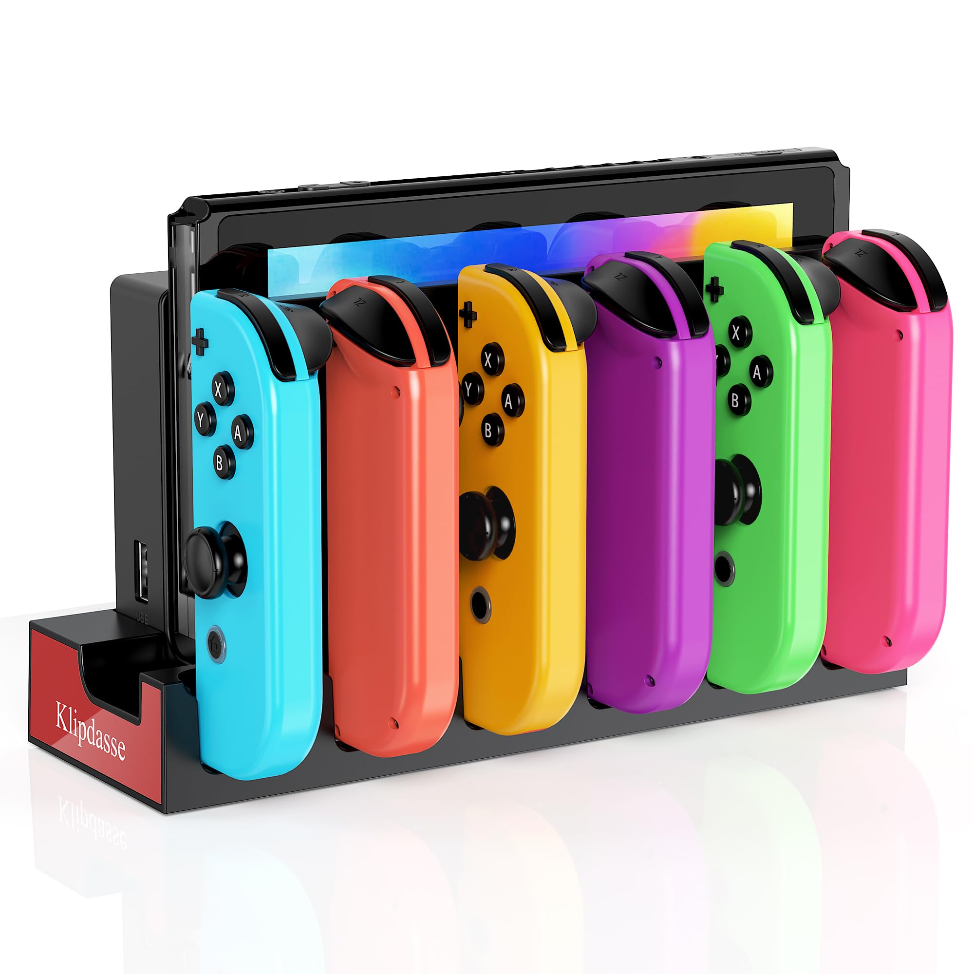 Switch Controller Charger Dock for Nintendo Switch 1/OLED for 6 Joycons