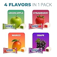 Vista 4 de HI-CHEW Bolsa de Dulces a Granel Surtidos, Manzana Verde, Fresa, Mango, Uva, Dulces Blandos y Masticables 2 libras - Más de 185 Piezas Envueltas