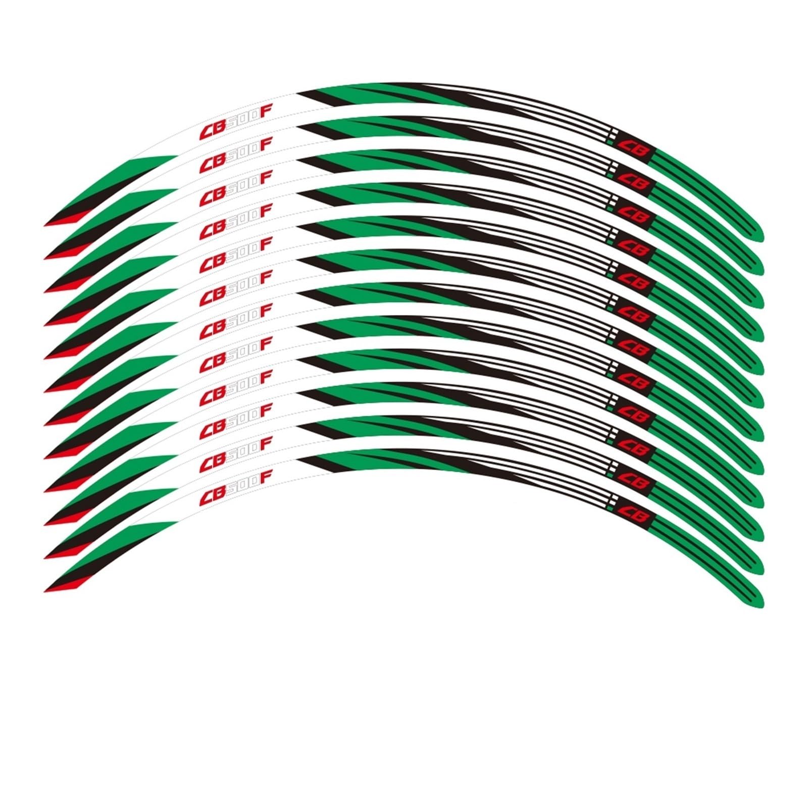 for CB500 for CB 500 F for 500F 2013-2022 2020 2021 Motorcycle Sticker Wheel Rim Decal Wheel Stickers(A1)