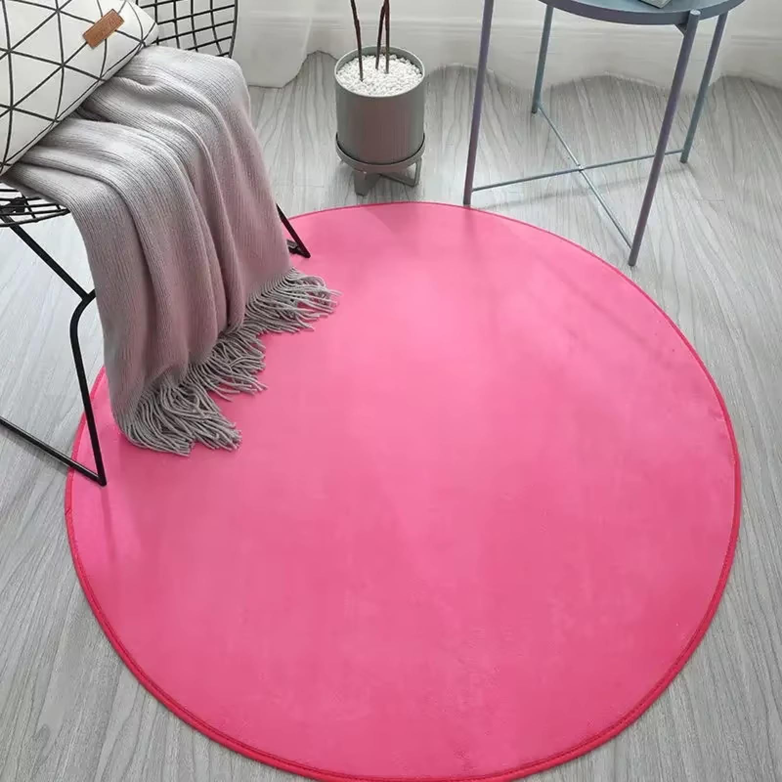 Descente de lit flanelle douce et tapis scandinave poil court