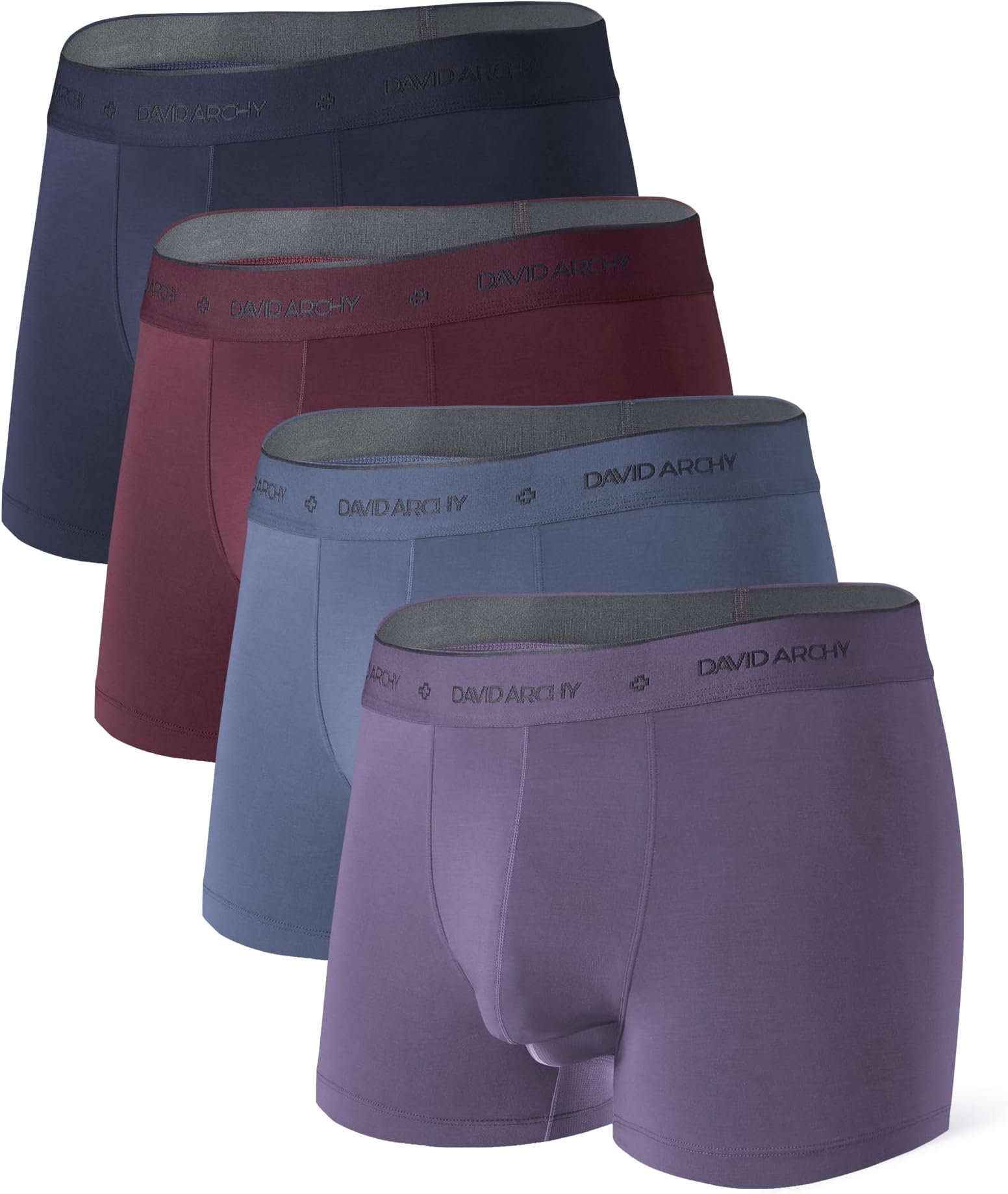Mens Trunks Underwear Modal Microfiber Soft Breathable Trunk Multipack