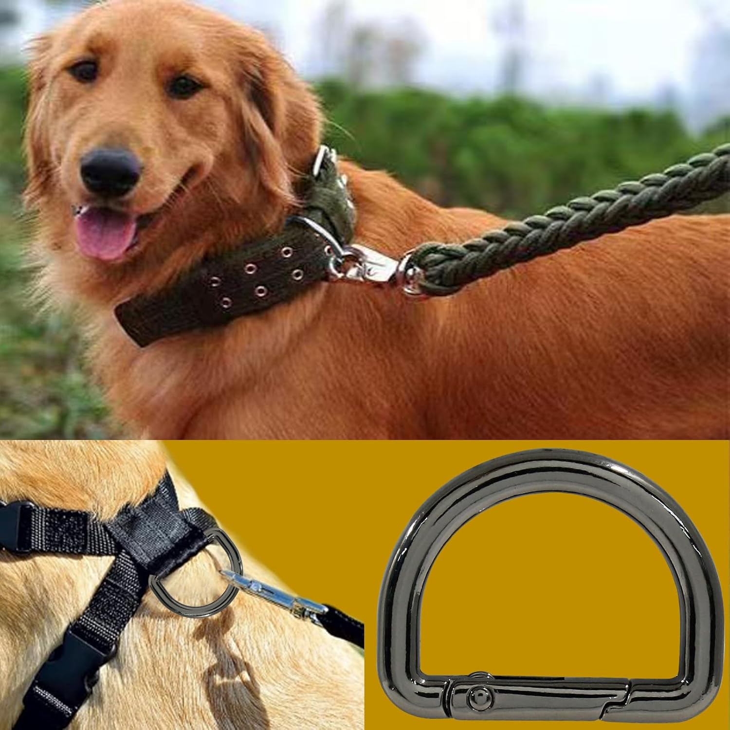 Metal Spring D Rings Keychain - Image 5