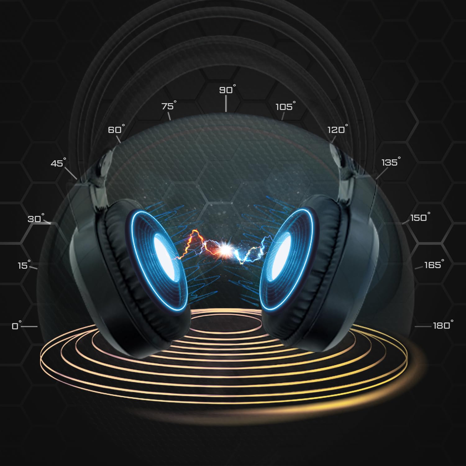 EMPIRE GAMING - 2024 Nowość- Icarus S17 Gaming Headset RGB - dla PS5, PS4, Xbox One/Series, PC, Mac, smartfony, tablety - Pilot - Dźwięk stereo High Definition - Elastyczny mikrofon - Czarny