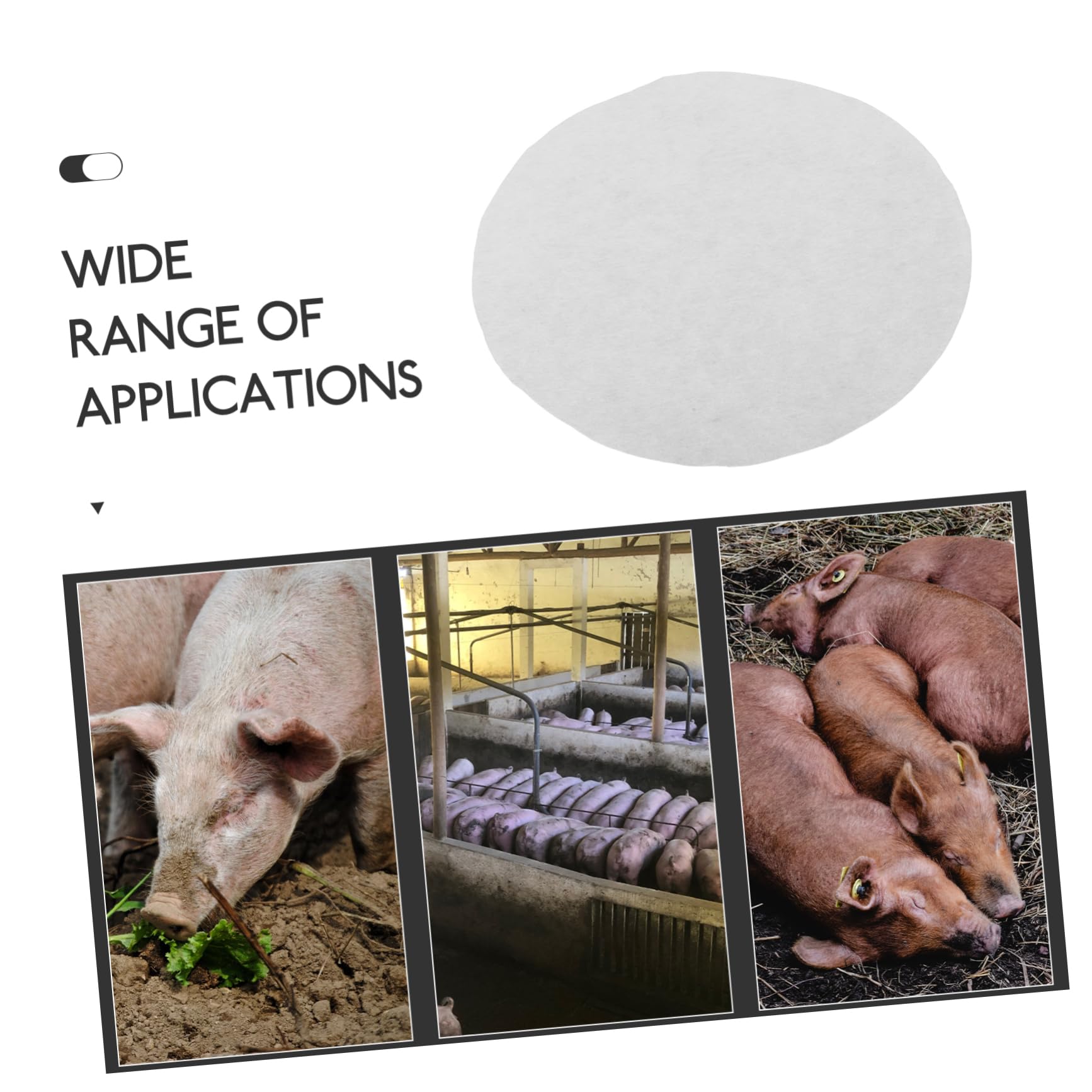 IWOWHERO 100pcs Pig Artificial Insemination Filter Paper Diluting Paper Food Grade Filters