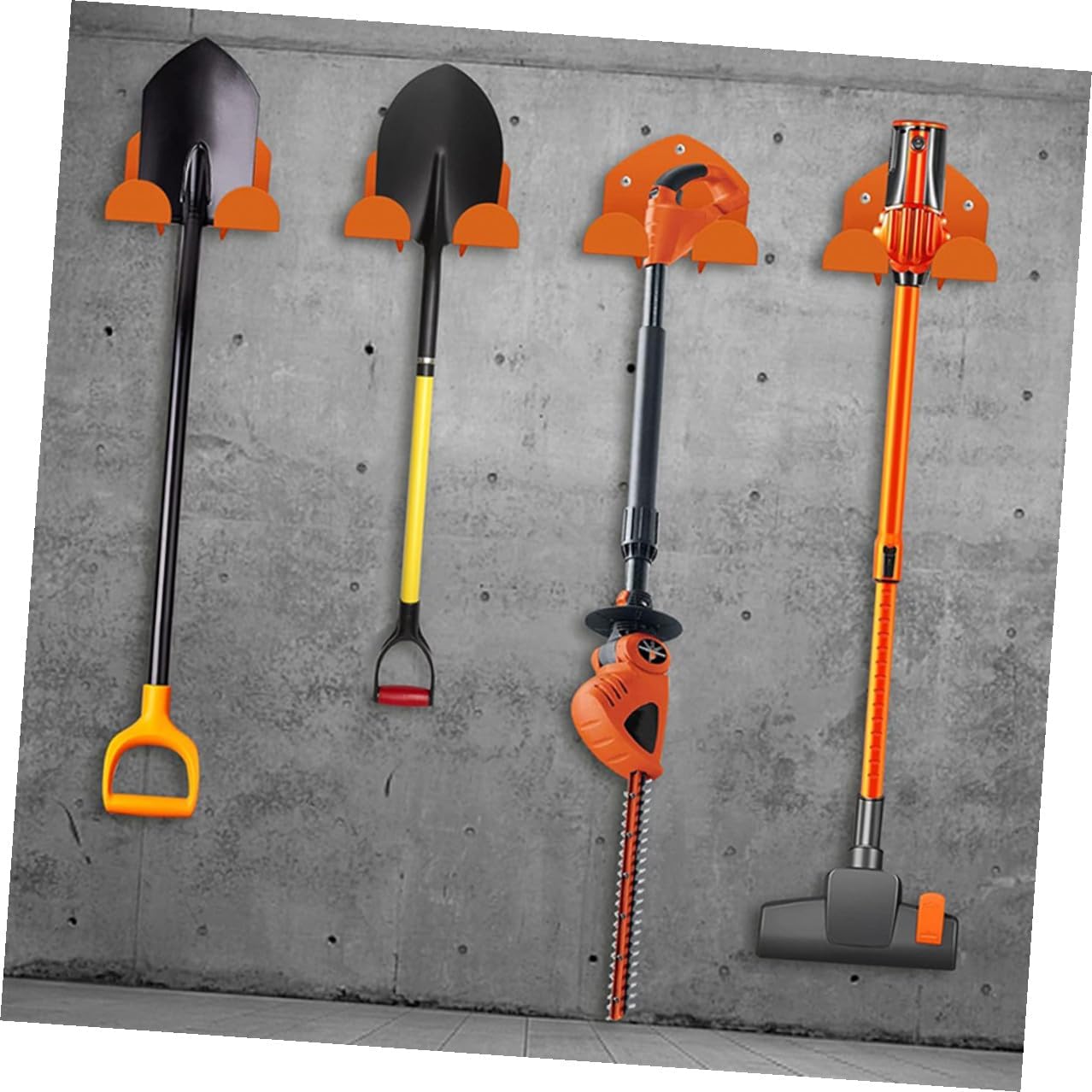 Heavy Duty Wall Hooks Garage Storage Hangers for Yard Equipment and Outdoor Tools, Wall Mount Heavy-Duty Hooks Set of 2 for Garage Organization