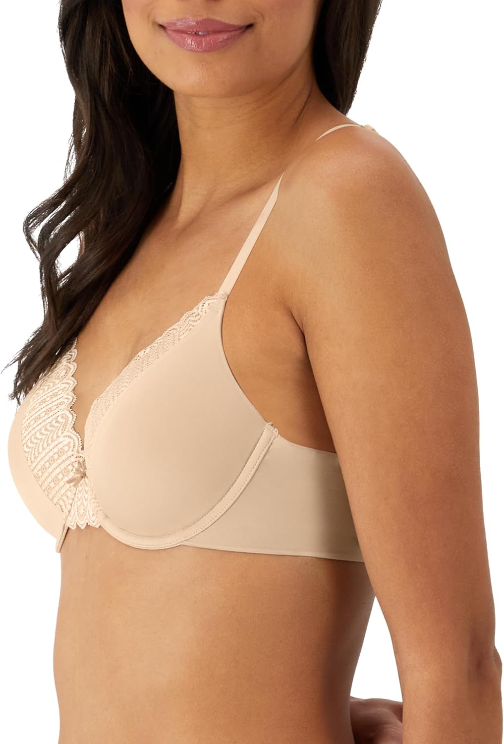 Maidenform Women's Padded Underwire Bra, Full Coverage T-Shirt Bras for Women, Convertible, Seamless (Plus - Image 3