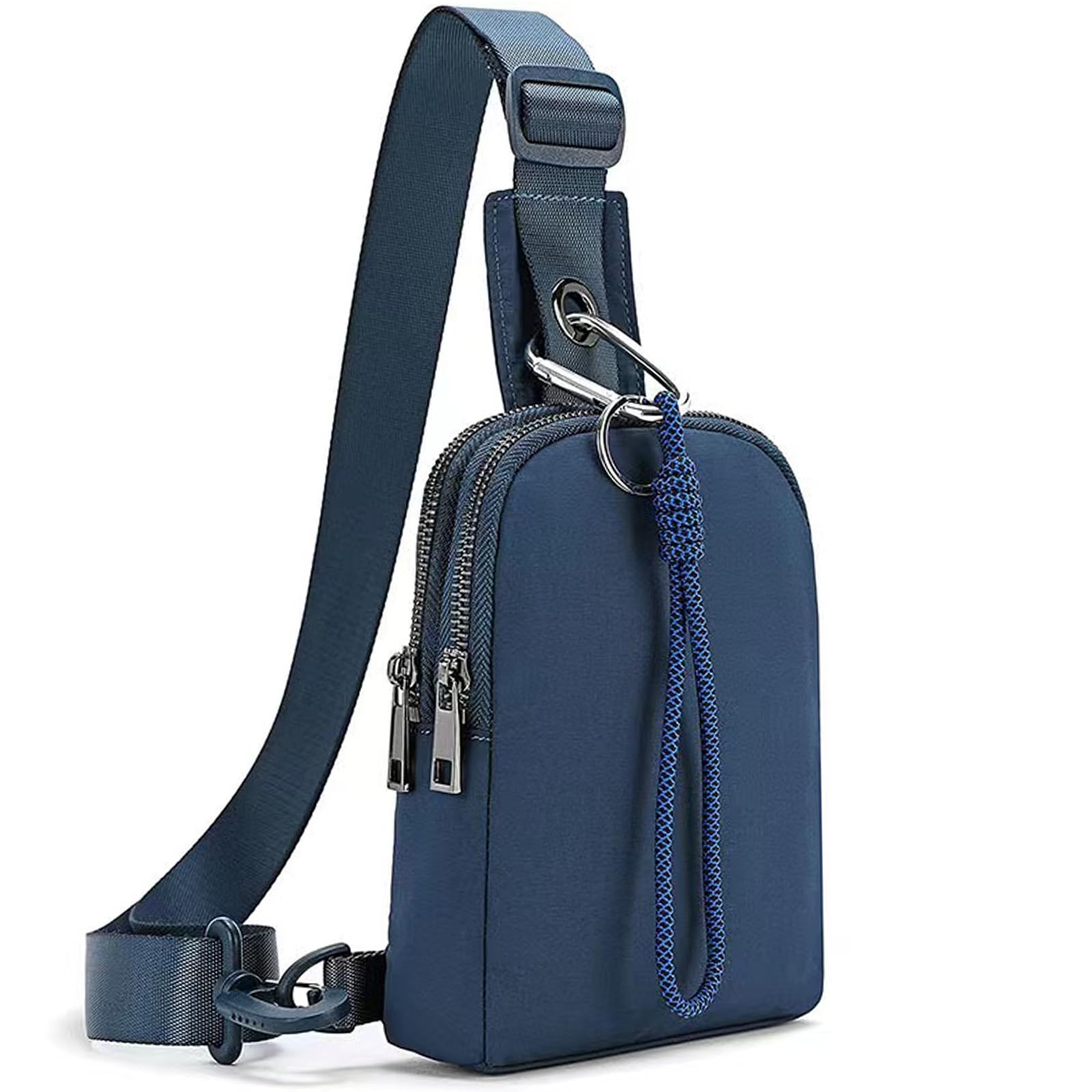 Bolso bandolera deportivo, bolso cruzado, mini bolsa para teléfono móvil, bolso pequeño de hombro, multifuncional, bolsillo en el pecho para deportes al aire libre, viajes, uso diario,