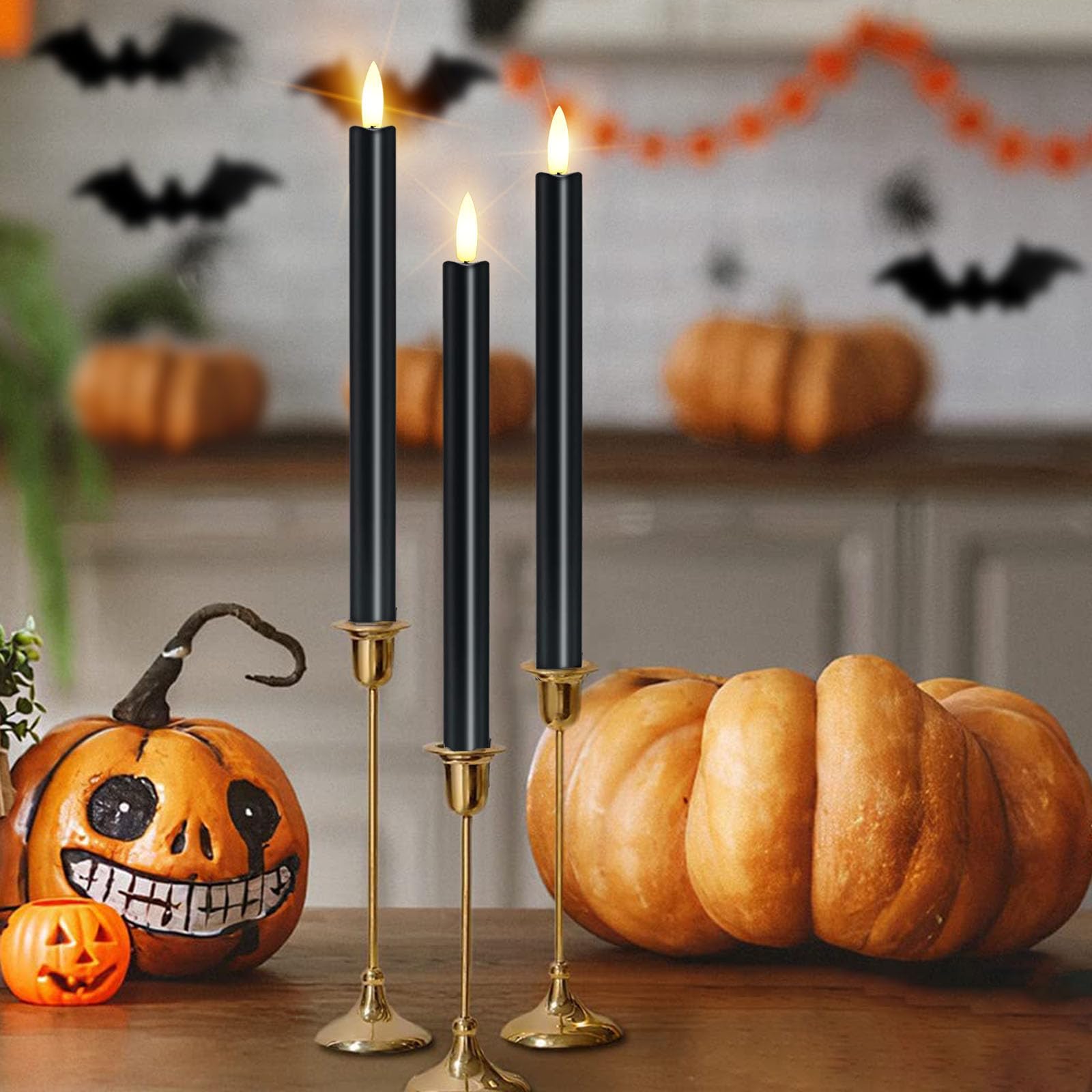 Amazon.co.jp : LED電子キャンドル ハロウィンライト キャンド 黒