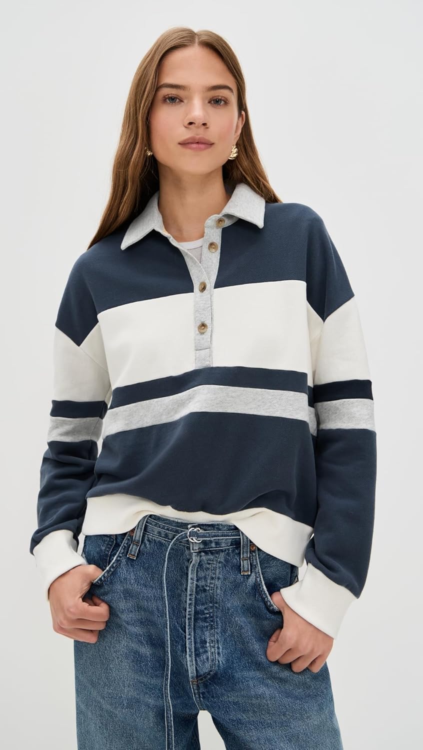 Faherty Women's High Standard Fleece Rugby Top - Image 2