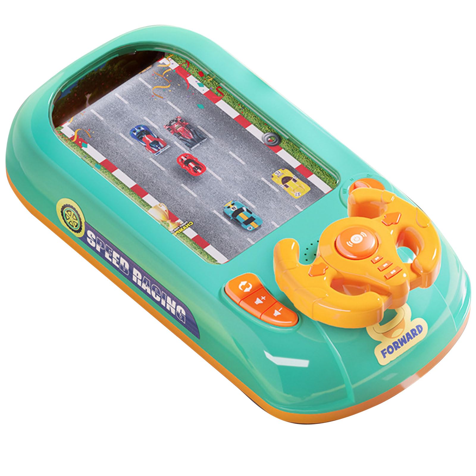 Gioco dello Sterzo CRGANGZY, Simulatore di Guida con 200 Sfide Innovative, Giochi di Corse con Musica Interattivi Educativi per Bambini e Adulti