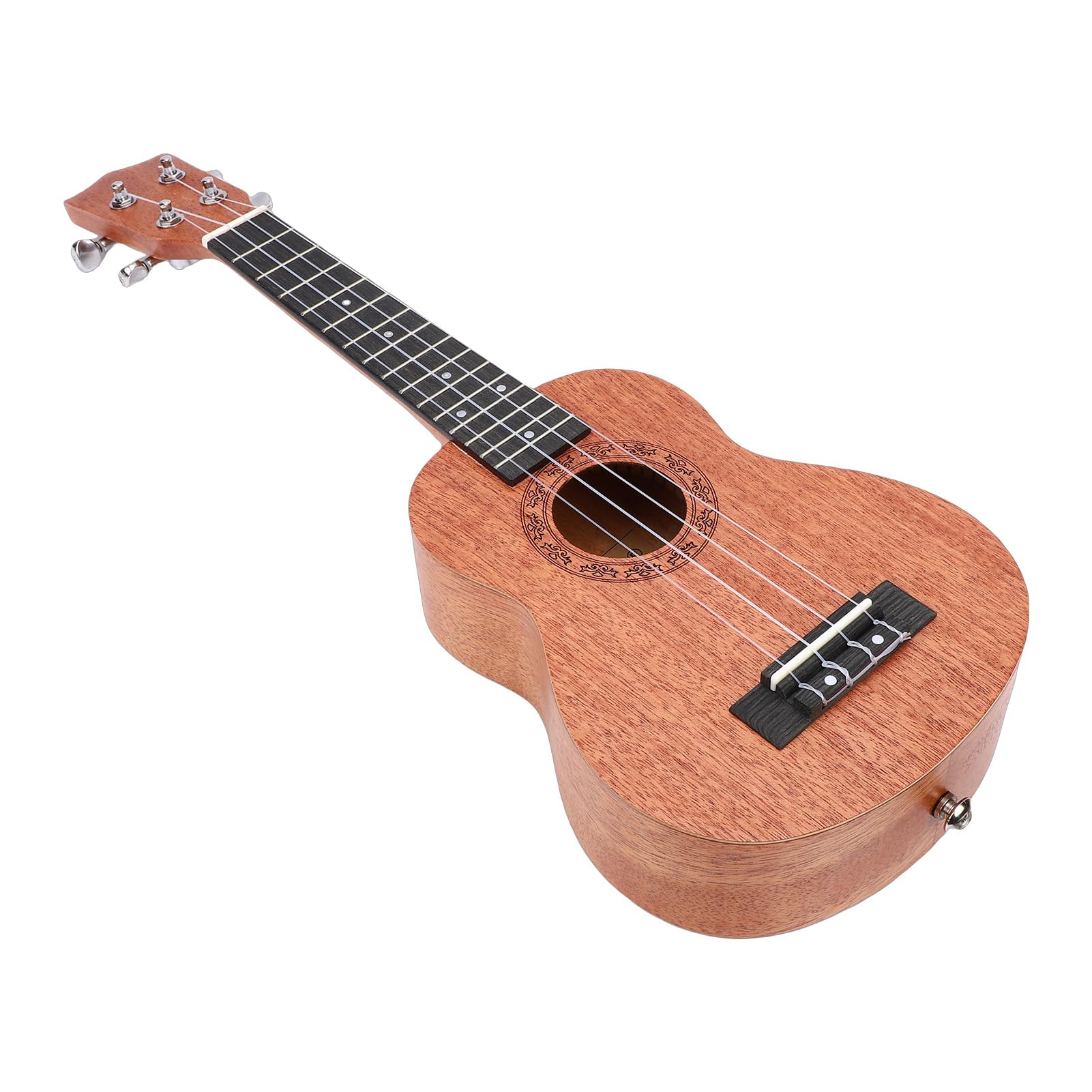 VGEBY Ukulele, Kit per Principianti a 4 Corde in Mogano da 21 Pollici con Plettri per Capotasto Accordatore per Viaggi di Bambini e Adulti