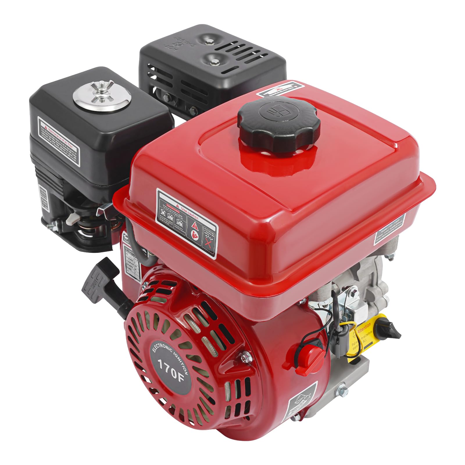 Motore a benzina per go kart, 7,5 CV 4 tempi OHV, motore a benzina 210cc, motore 4kW, motore stazionario 3600 giri/min per tosaerba, go kart, idropulitrici ad alta pressione