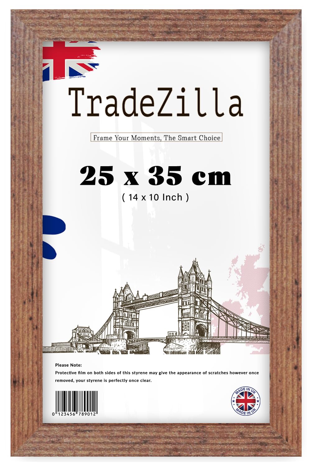Tradezilla Rustic | Stylish (25 X 35 Cm) Art Frames (25 X 35 Cm) Poster Frame | Mdf Wood |250 X 350 Mm For Family Photos, Wedding, Or Birthday Gifts 14 X 10 [ ]