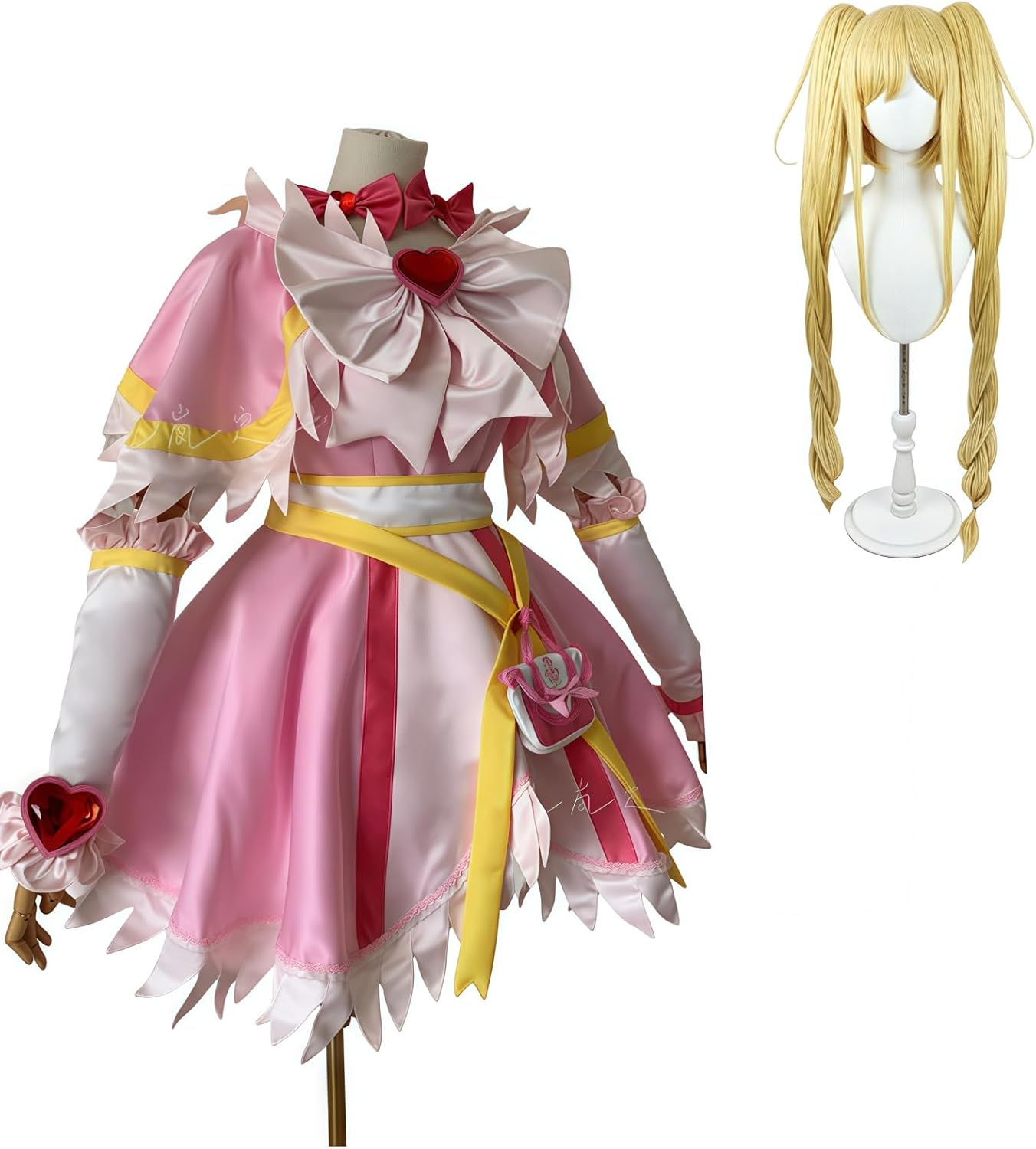 ふたりはプリキュアコスプレ衣装 XLサイズ キュアホワイト ウィッグ