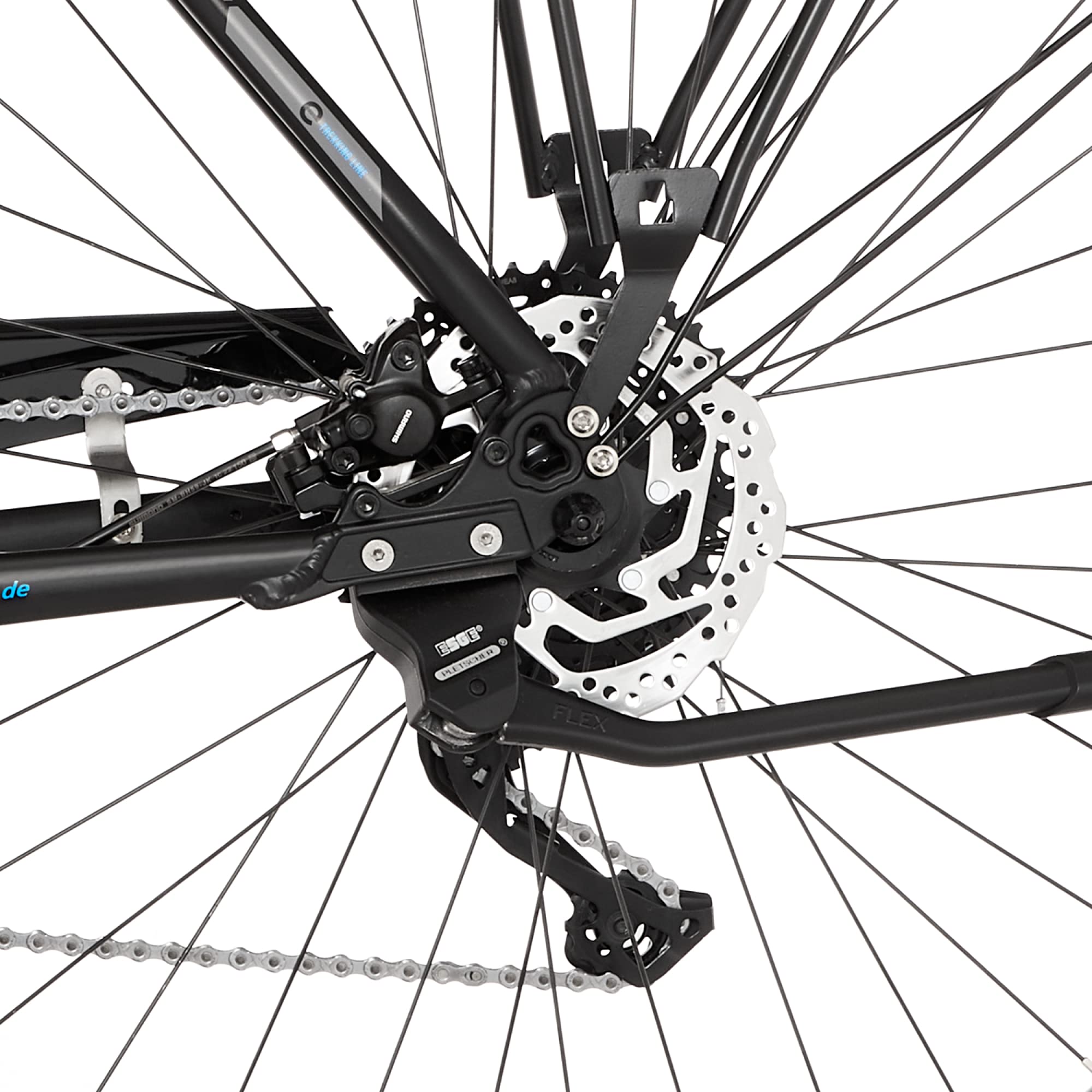Fischer VIATOR 1861 E-Bike Trekking Mittelmotor schwarz matt