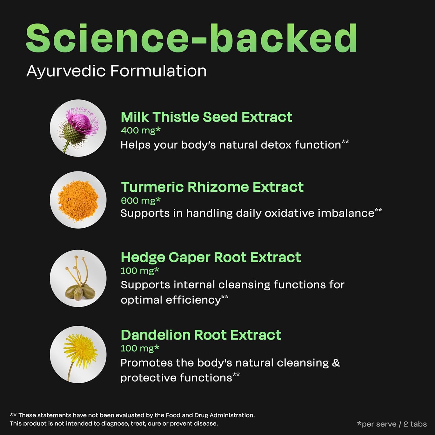 Auric Herbal Liver Support Supplement | Milk Thistle (Silymarin), Turmeric, Garlic, Ginger for Liver Health Advanced Detox & Cleansing Formula for Active Liver | 120 Tablets | Plant Based Gluten-Free - Image 3