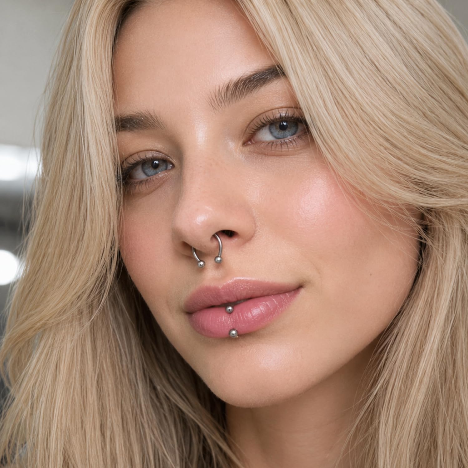 Via Mazzini Stainless Steel 10mm Silver Circular Barbell Belly/Septum/Nipple/Eyebrow Piercing for Women and Men (BB0019) 1 Pc Only 2
