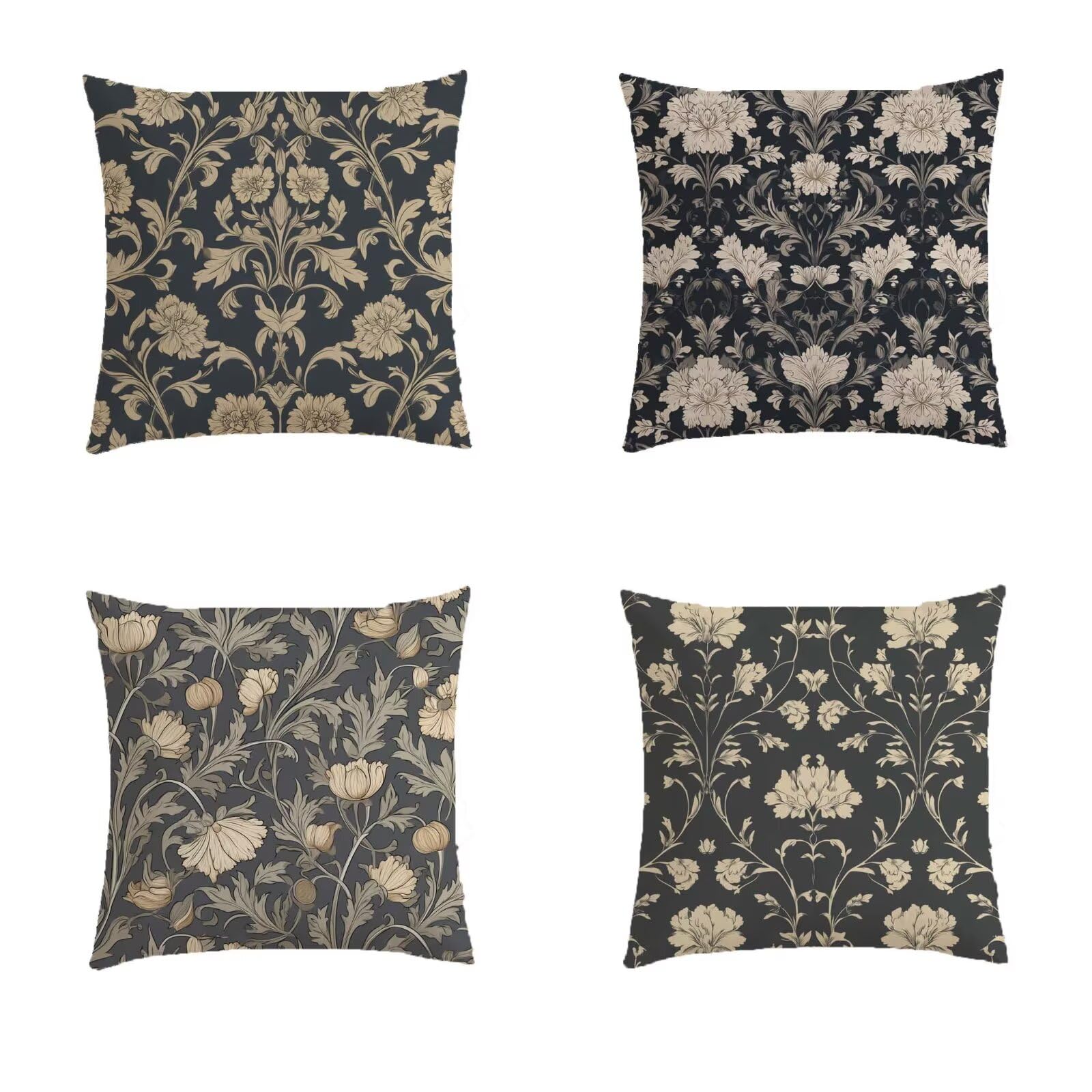 Housse de coussin 40x40 salon de jardin fleurs pour sublimer votre terrasse retro