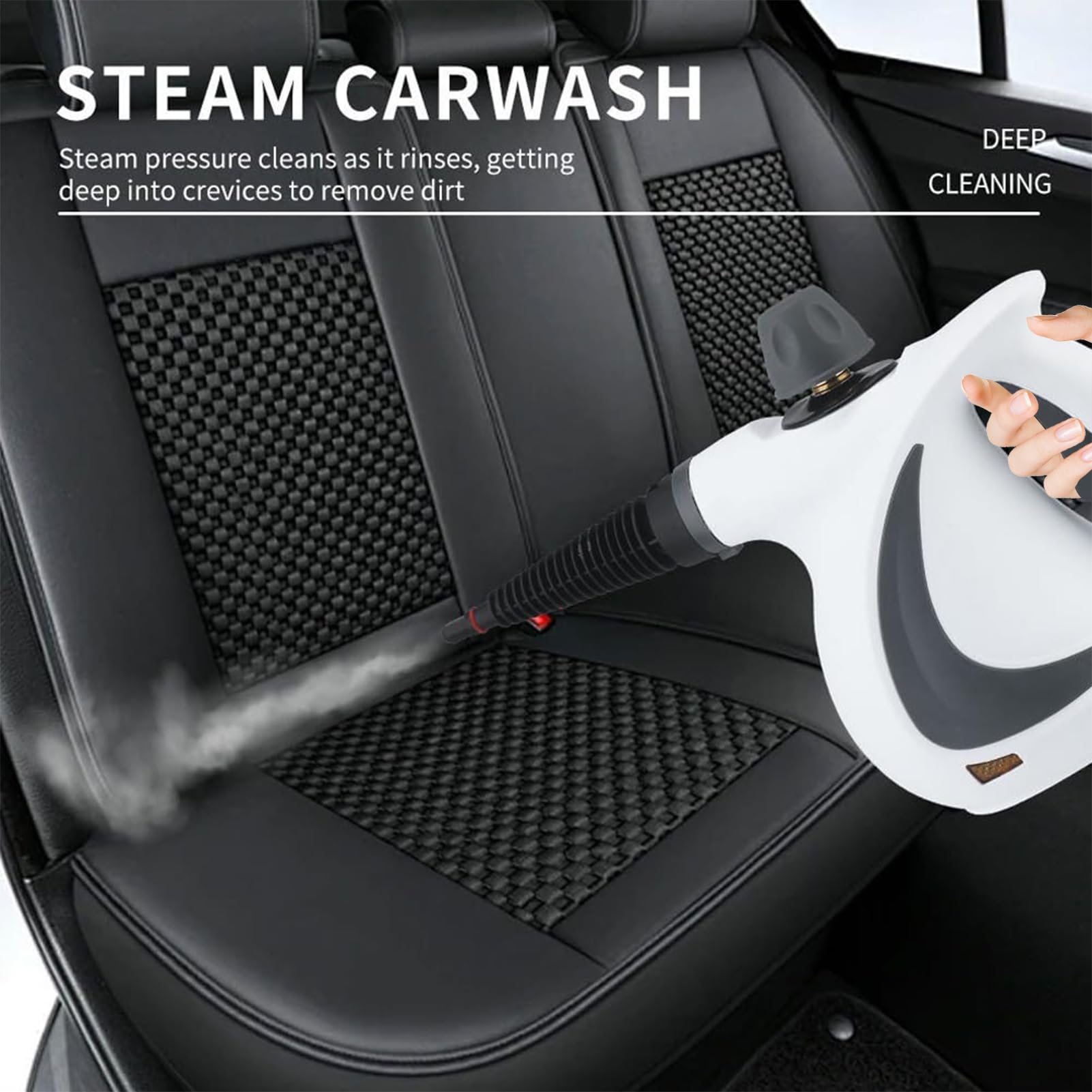 Parownica do czyszczenia Elektryczny Mop Czyszczący | Domowy mop parowy czyścik Podłogi, dywany, dywaniki, tapicerka, meble, sofa, strefy dla zwierząt, płytki, twarde drewno,