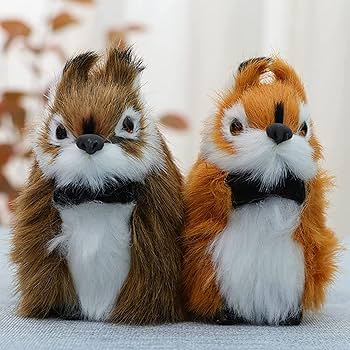 Amazon.co.jp: 栗鼠 ぬいぐるみ リス 可愛い 本物そっくり