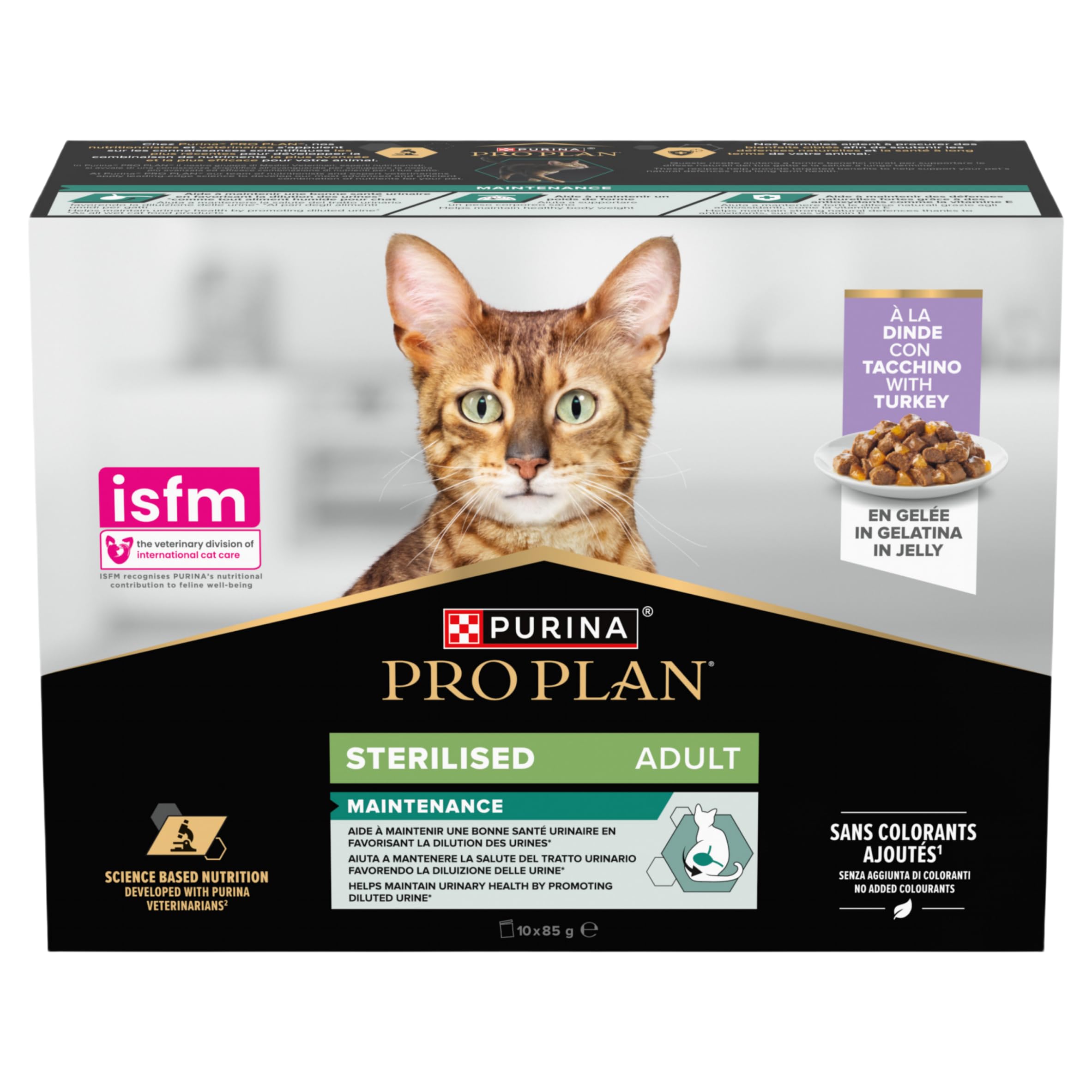 Pro Plan Sterilised Turkey In Jelly Wet Cat Food - X 85G Size 40