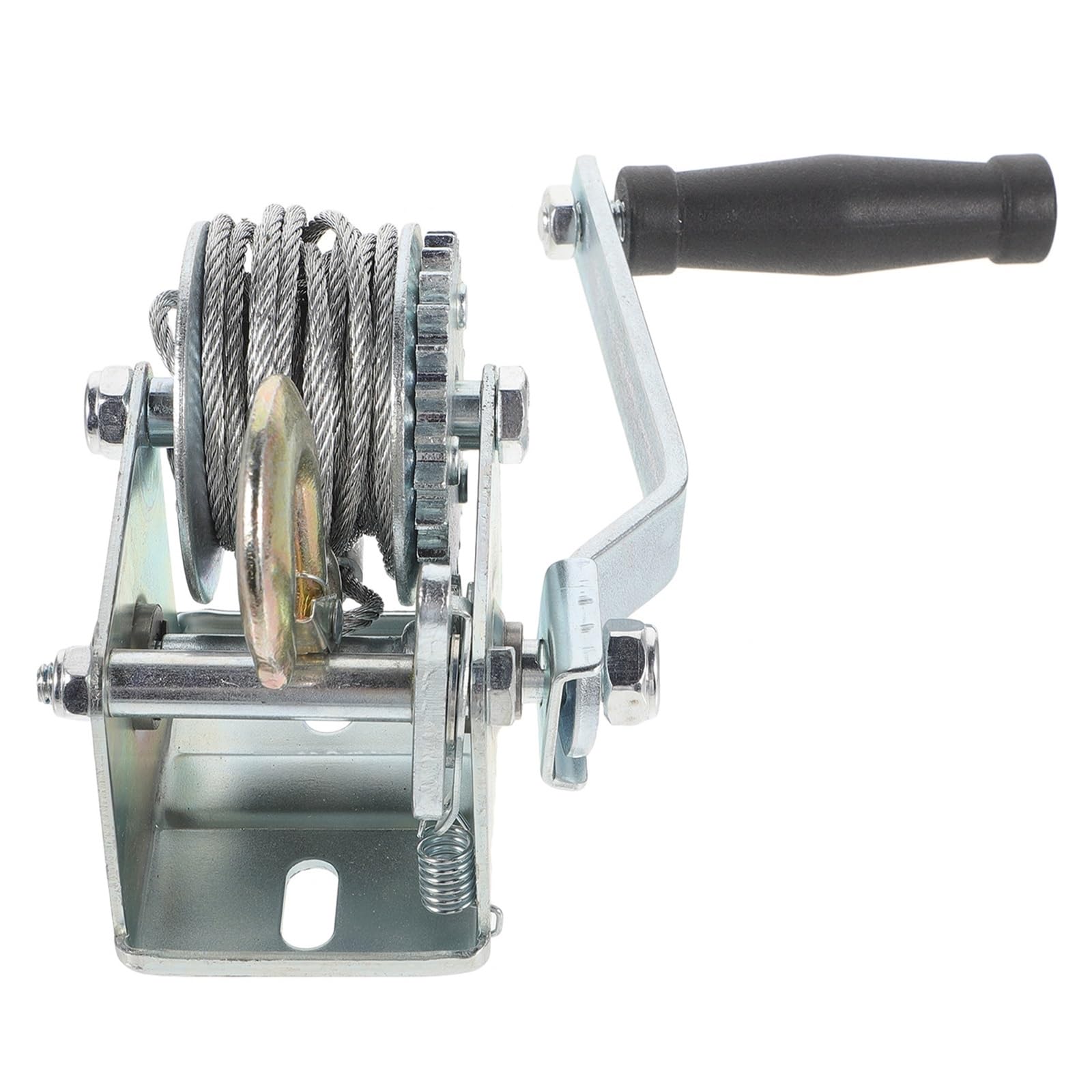 Wciągnik Elektryczny, Ładowanie wciągarki ręcznej holowanie małych Marine 500 Lb Mini 500lb korba z metalową przekładnią ręczna wciągarka do samochodów, majsterkowanie w domu