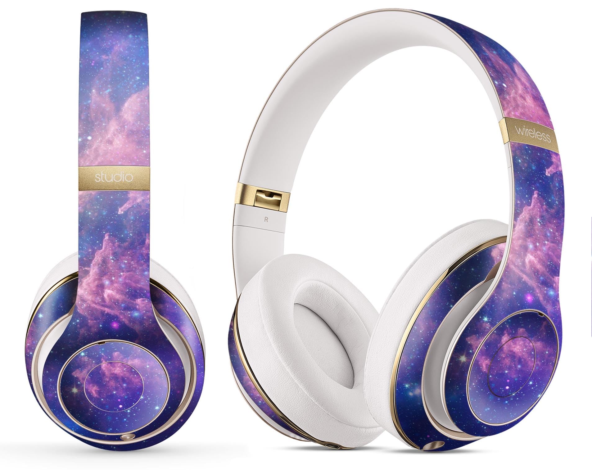 DesignSkinz - Compatible with Beats Studio 2/3 Wireless - Skin Decal Protective Scratch Resistant Vinyl Wrap - Colorful Nebula