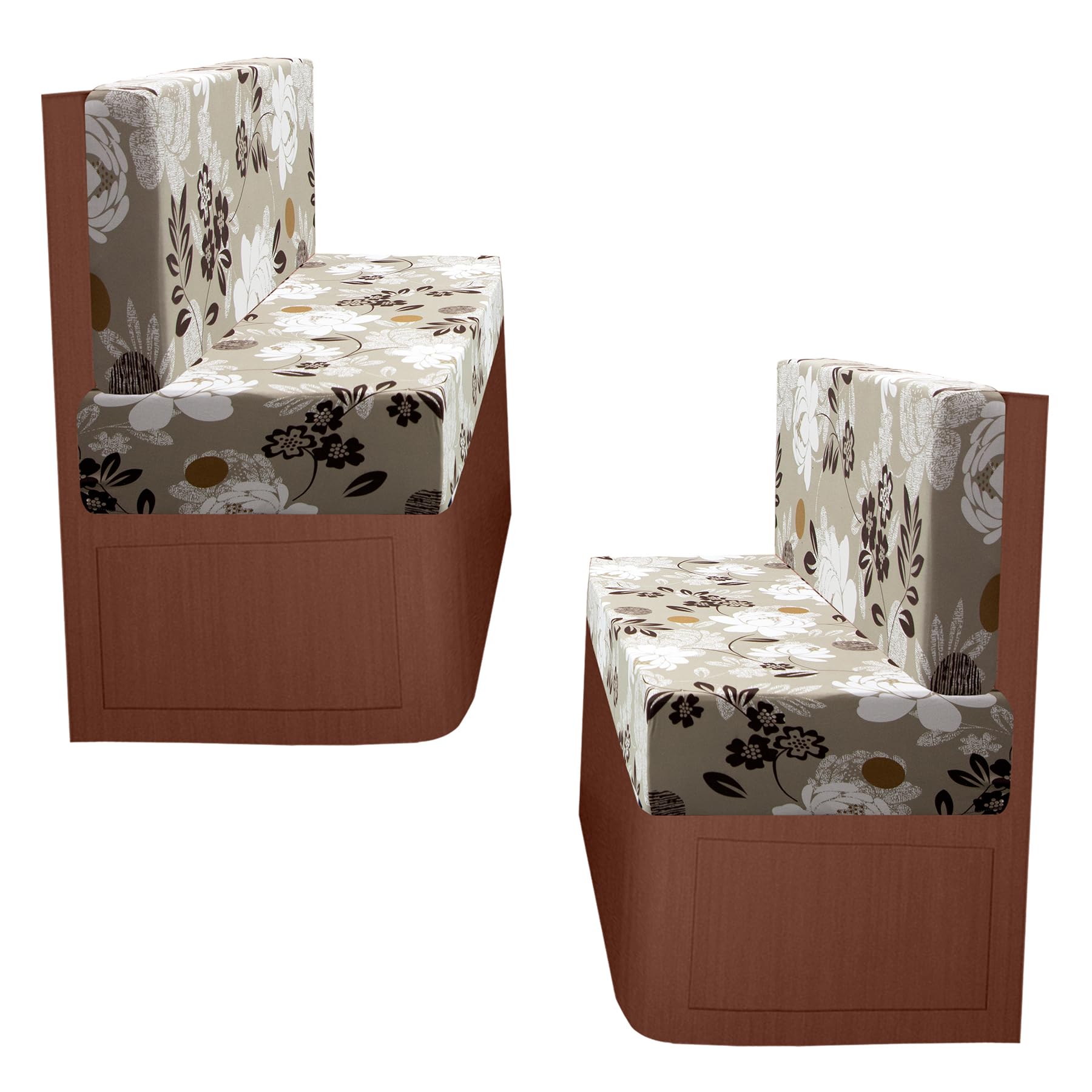 FUANGUI RV Dinette Cushion Covers Stretch Camper Booth Seats Replacement Washable Sofa Furniture Protector (A5, 2 Bench & 2 Backrest Covers)