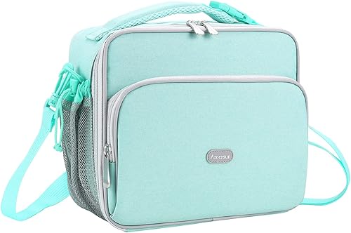 Amersun - Lonchera térmica duradera con correa ajustable para llevarla en el hombro, para la escuela, mantiene los alimentos frescos, para niñas y