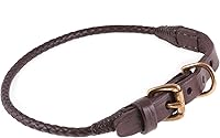 Vista 9 de Alvalley Collar de perro trenzado con hebilla Collar de entrenamiento para perros fuerte y elegante Viene con seis hebras de cuero trenzado a