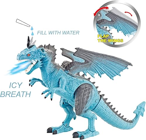 Vista 39 de Liberty Imports Dino Planet - Juguete de dinosaurio a pilas con ojos iluminados y sonidos (terodáctilo)