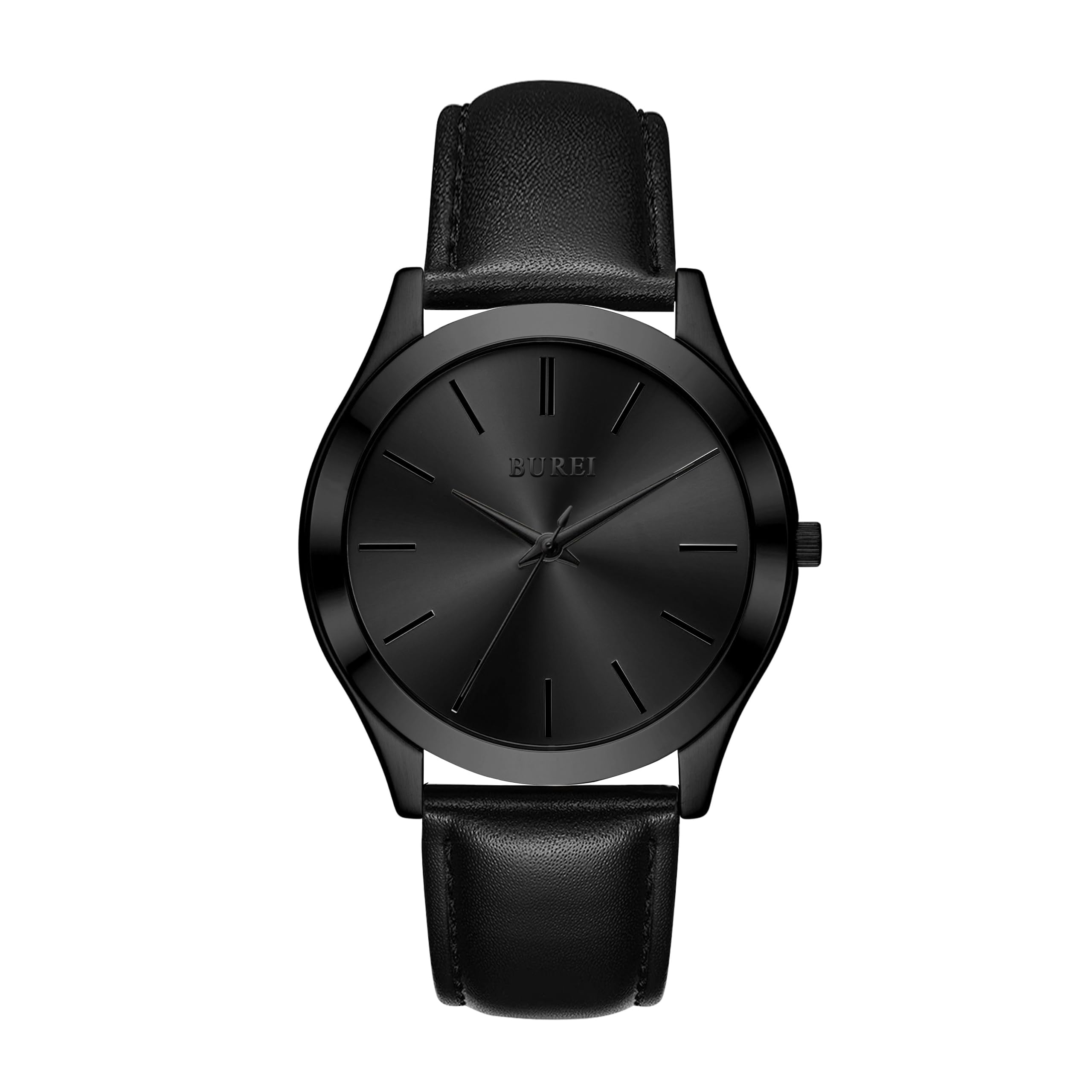BUREI Men Watches Fashion Analog Stainless Steel Quartz Waterproof Watches,Gift for Men.