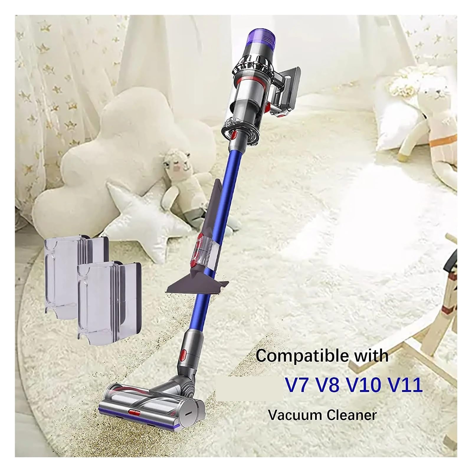 Amazon | 3pcs 掃除機ブラシ ノズル スタンド 収納ブラケット ホルダー