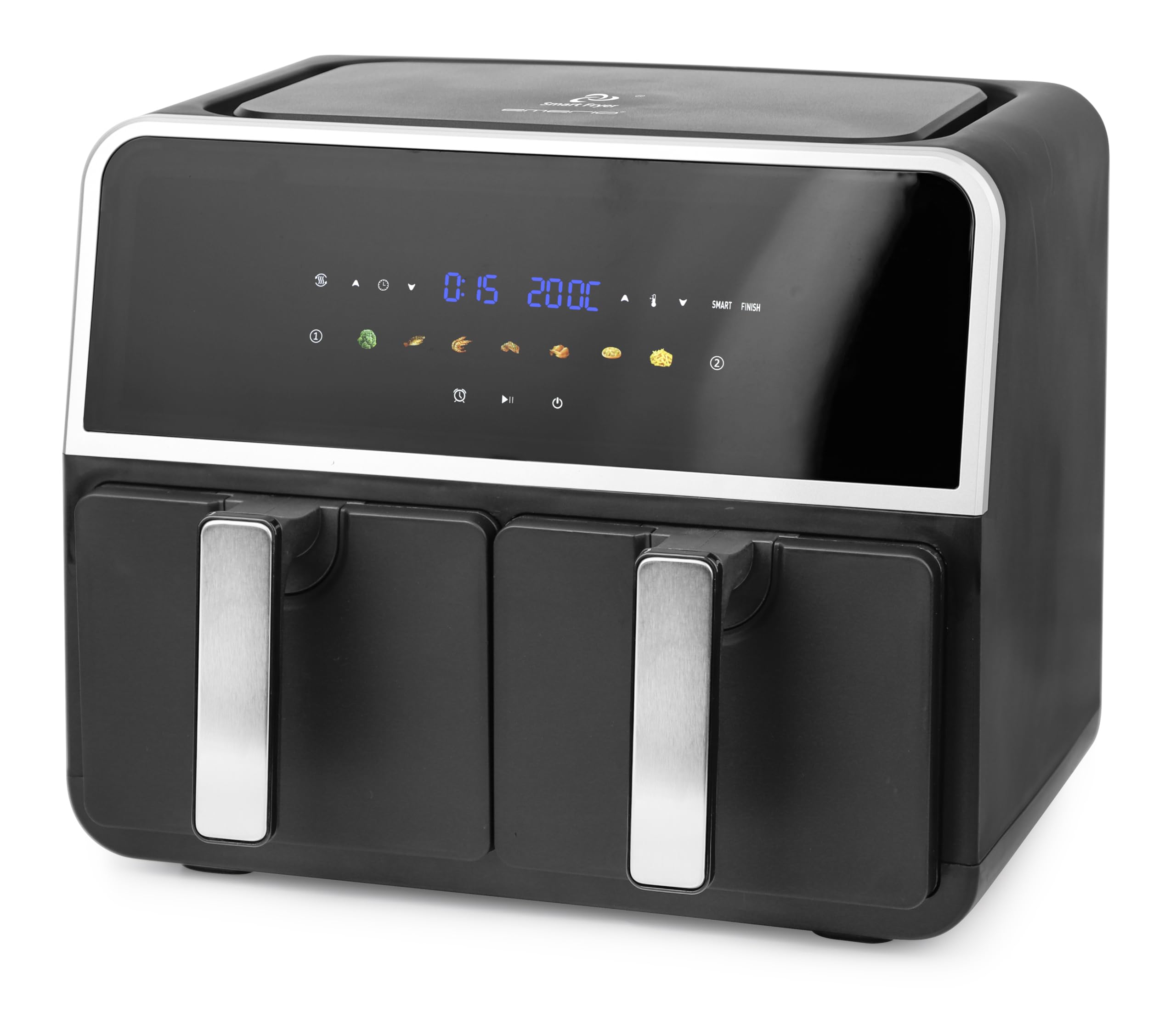 EMERIO | digitale DOPPEL Heißluftfritteuse | AirFryer