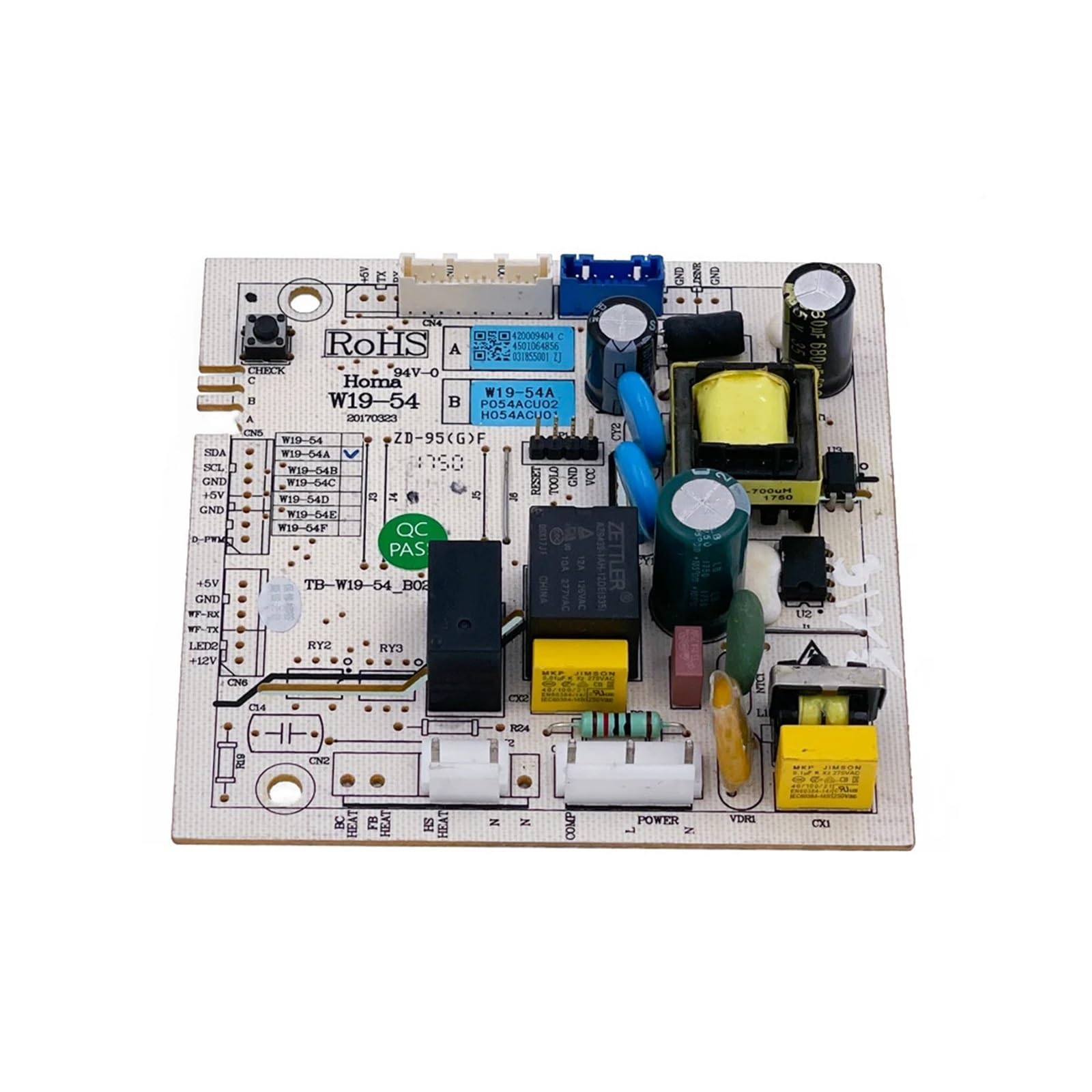 Replacement Refrigerator PCB Board ，Compatible For Homa， W19-54A Circuit PCB W19-54 Fridge Motherboard