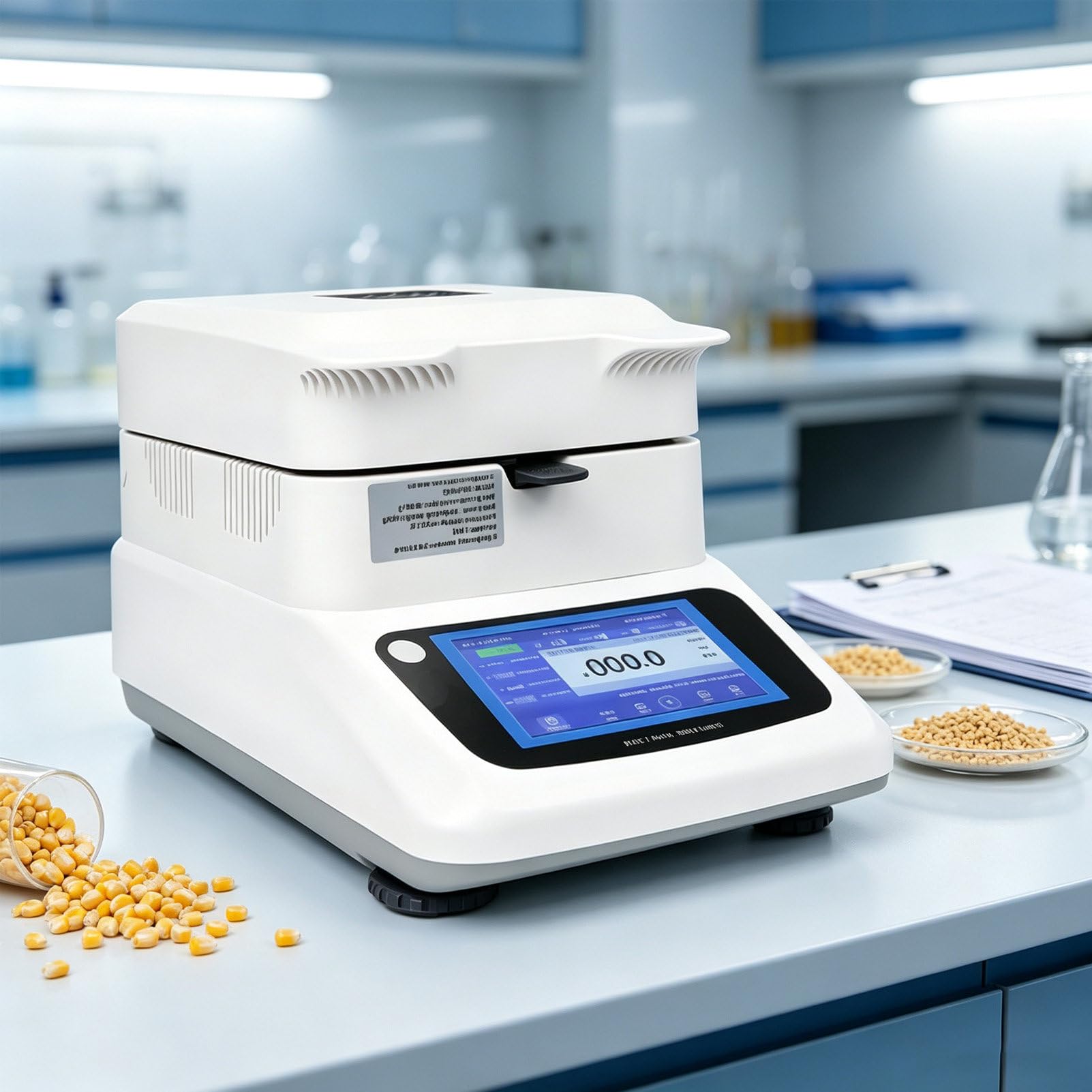 Pvxa Halogen Moisture Analyzer, Moisture Analyzer Balances Meter, 3 Drying Modes,40-230°C Adjustable, 001% Readability, for Wood, Grain, Food 0.005g