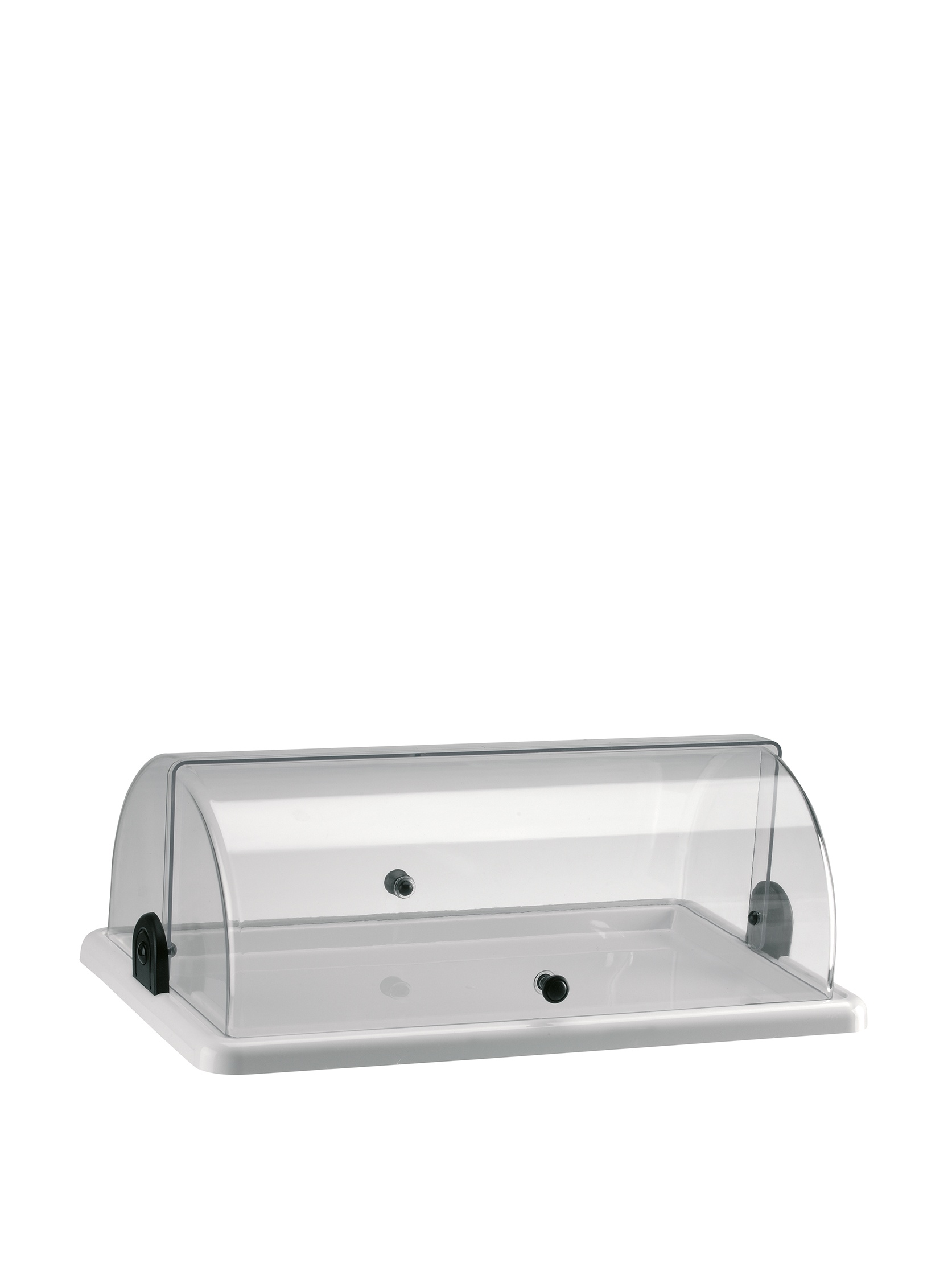 Abert - Vitrina rectangular para dulces, de 40 x 24,5 cm, de color blanco