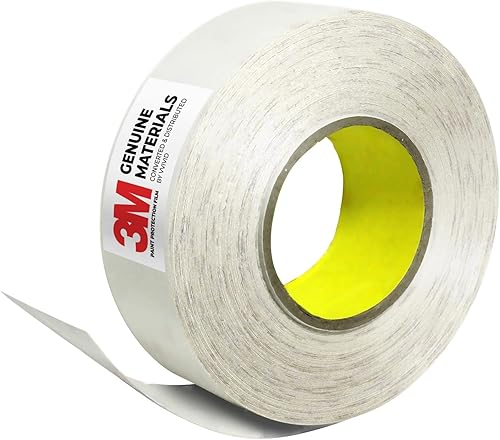 3M Rollo de película a granel de protección de superficie de pintura de sujetador transparente de 2 pulgadas por 96 pulgadas