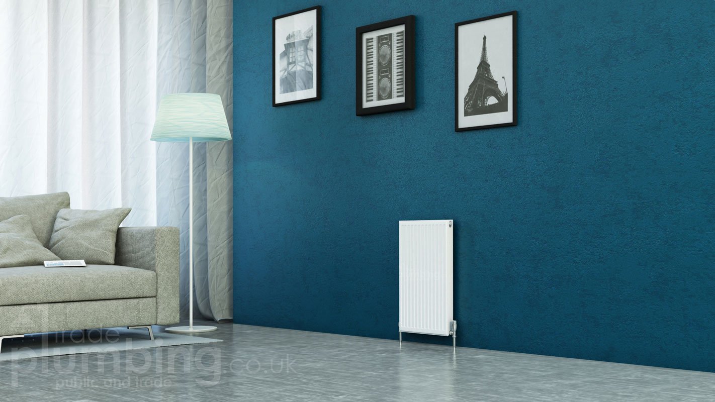 Kartell Uk White Kartell Kompact Type 11 Single Panel Single Convector Radiator 600Mm X 400Mm