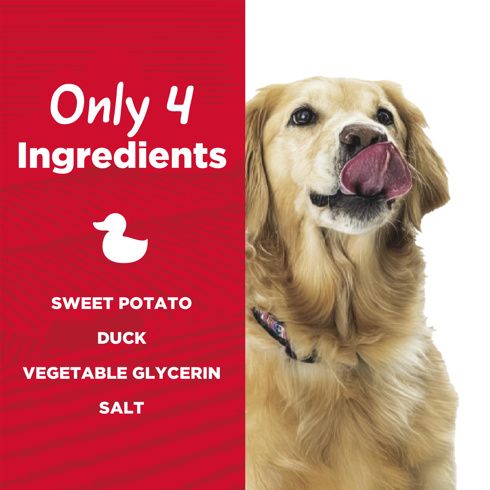 Country Kitchen Sweet Potato & Duck Jerky Tender Dog Treats, Made with Real Duck, High Protein, Low Fat, No Artificial Colors, 16 oz