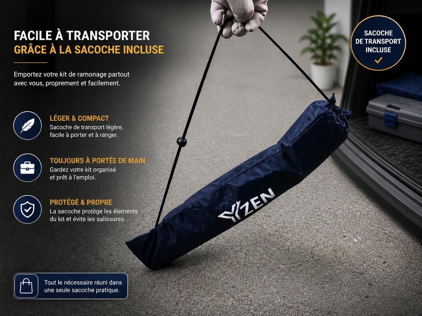 Kit de ramonage poêle à granulés pellets 9m – hérisson 80 mm 100 mm PROKIT Complet + Ebook Inclus, 15 Cannes Flexibles (0,6 m), Adaptateur M12, Gants antidérapants, Lunettes, Sac Transport, Brosse