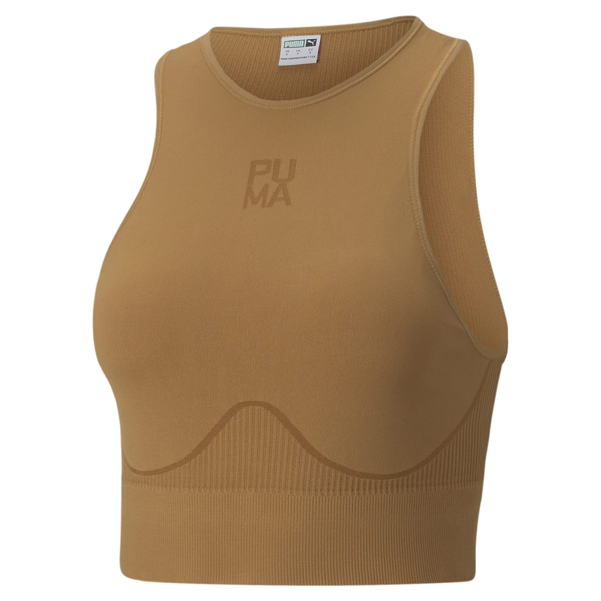 PUMA - Damen Infuse Evoknit Top, Desert Tan, X-Klein